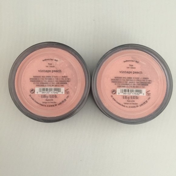 #NWT bareMinerals Vintage Peach Loose Powder Blush 0.85g/0.03oz - Lot of 2 - Picture 1 of 4